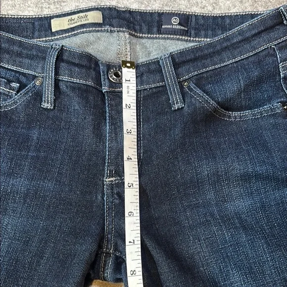 π₯ AG JEANS β THE STILT CIGARETTE LEG β SIZE 25R β RICH DARK WASH π₯ - Picture 14 of 14